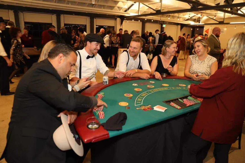 Gatsby casino night event benefitting youth impact.