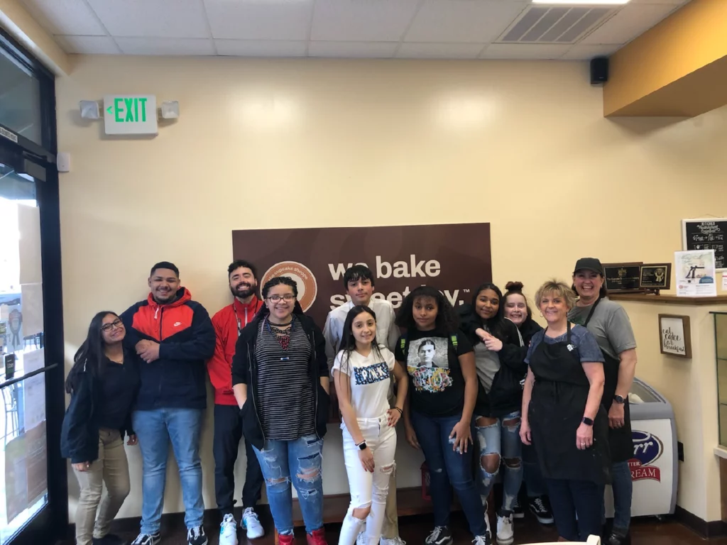 Youth impact life skills bakery tour at the cupcake shoppe in ogden.